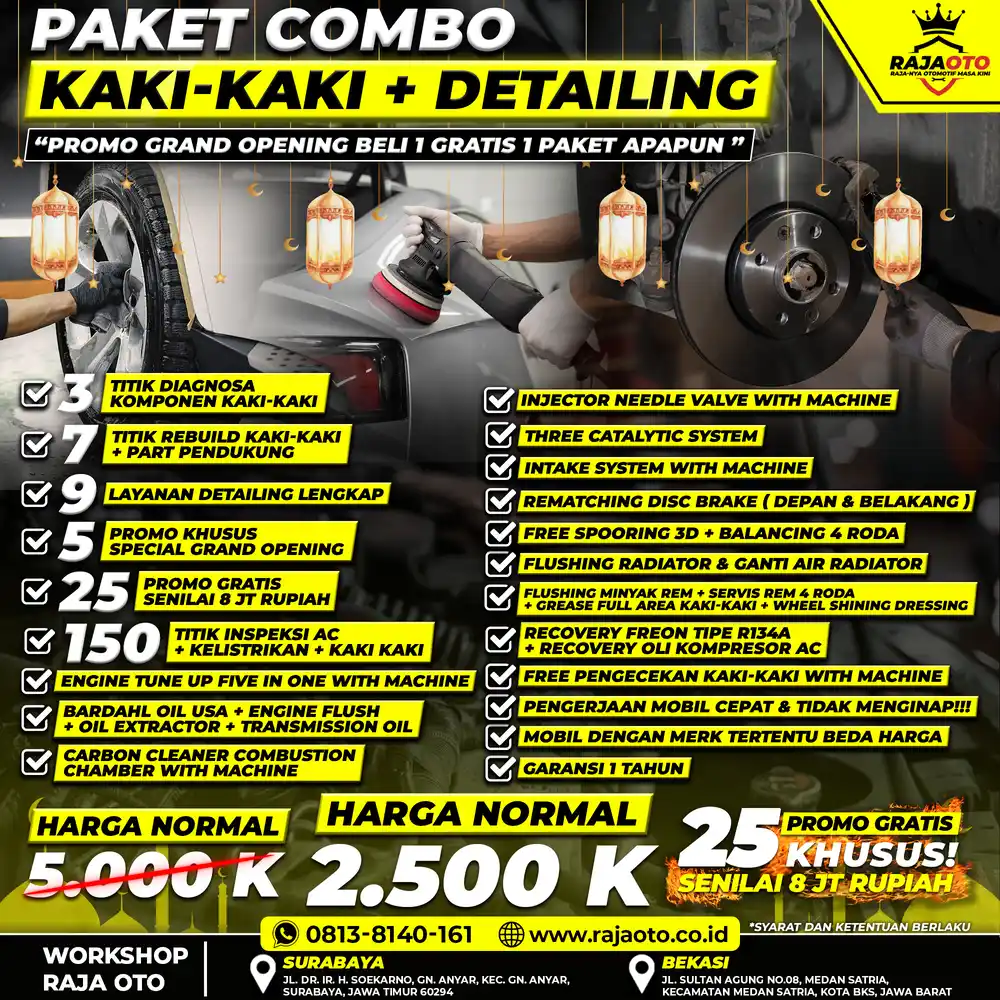 PAKET COMBO KAKI-KAKI + DETAILING