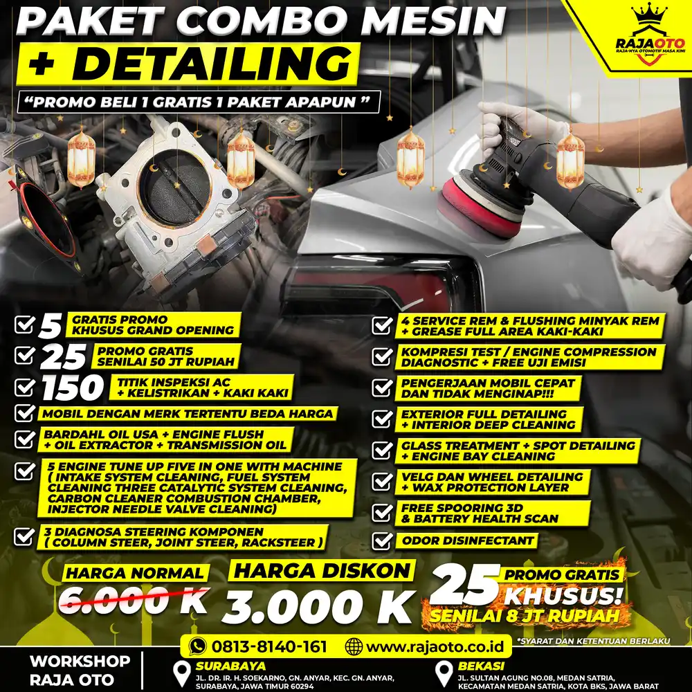 PAKET COMBO MESIN + DETAILING