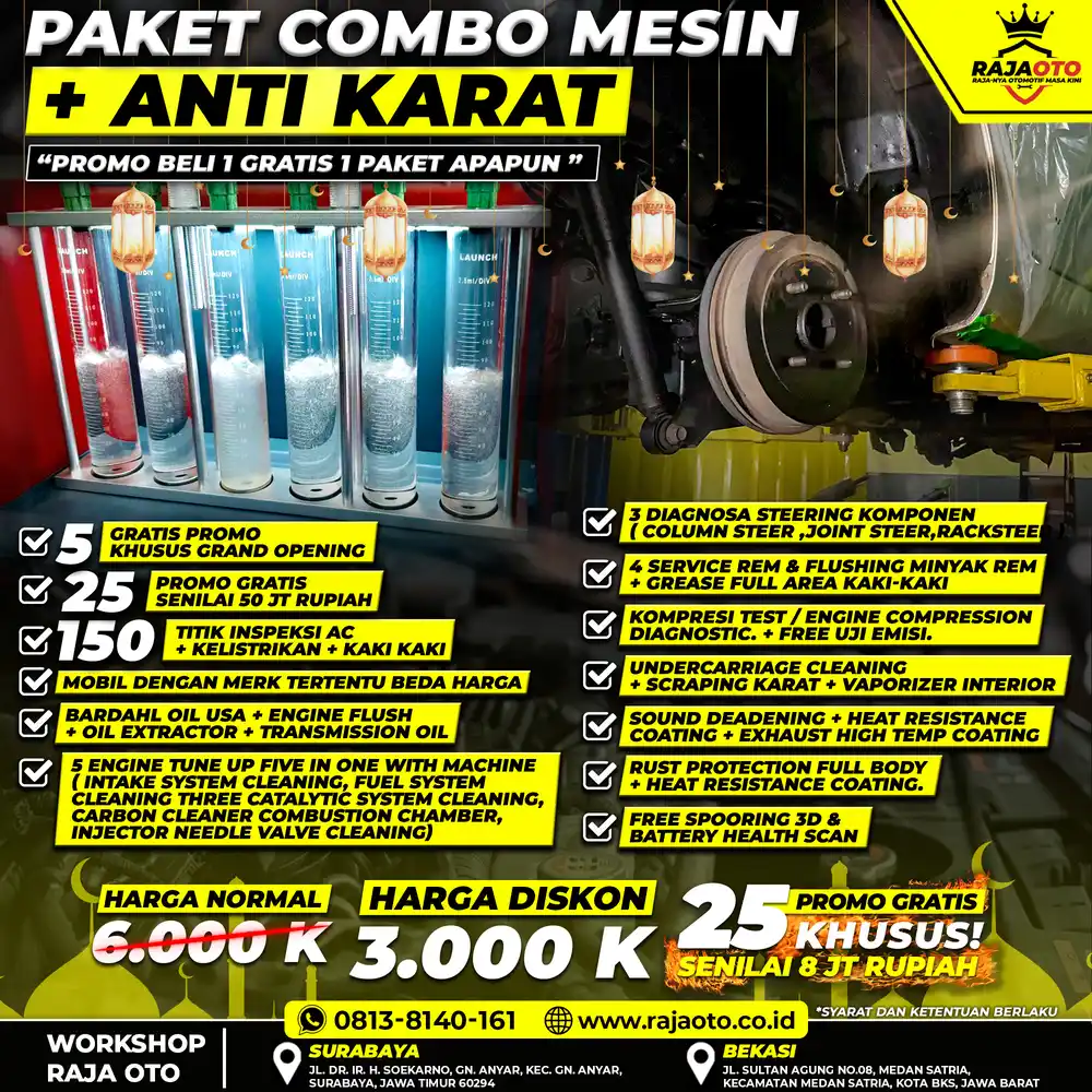 PAKET COMBO MESIN + ANTI KARAT