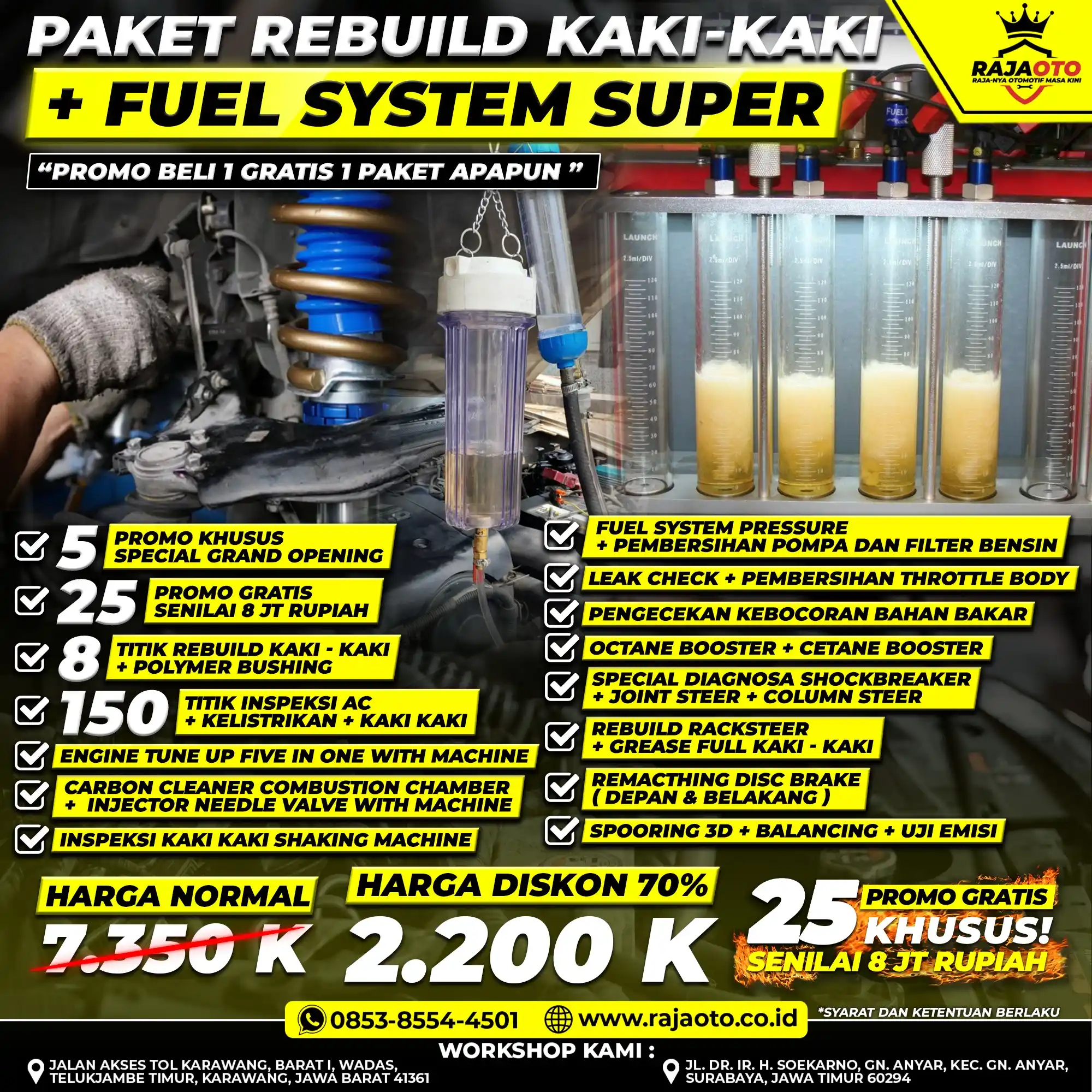 REBUILD KAKI-KAKI + FUEL SYSTEM SUPER
