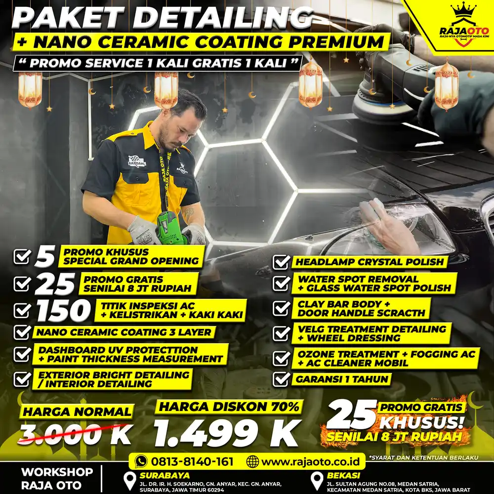 PAKET NANO CERAMIC COATING REGULER