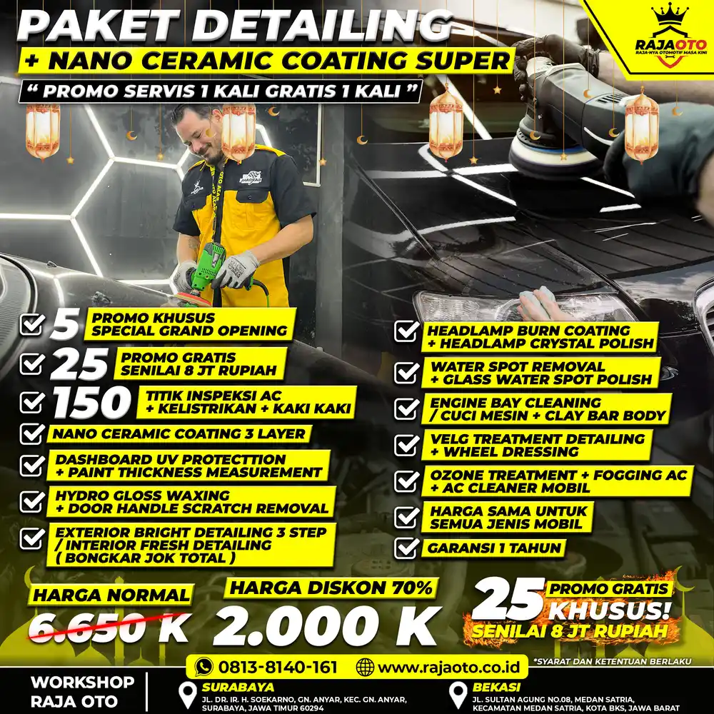 PAKET NANO CERAMIC COATING SUPER