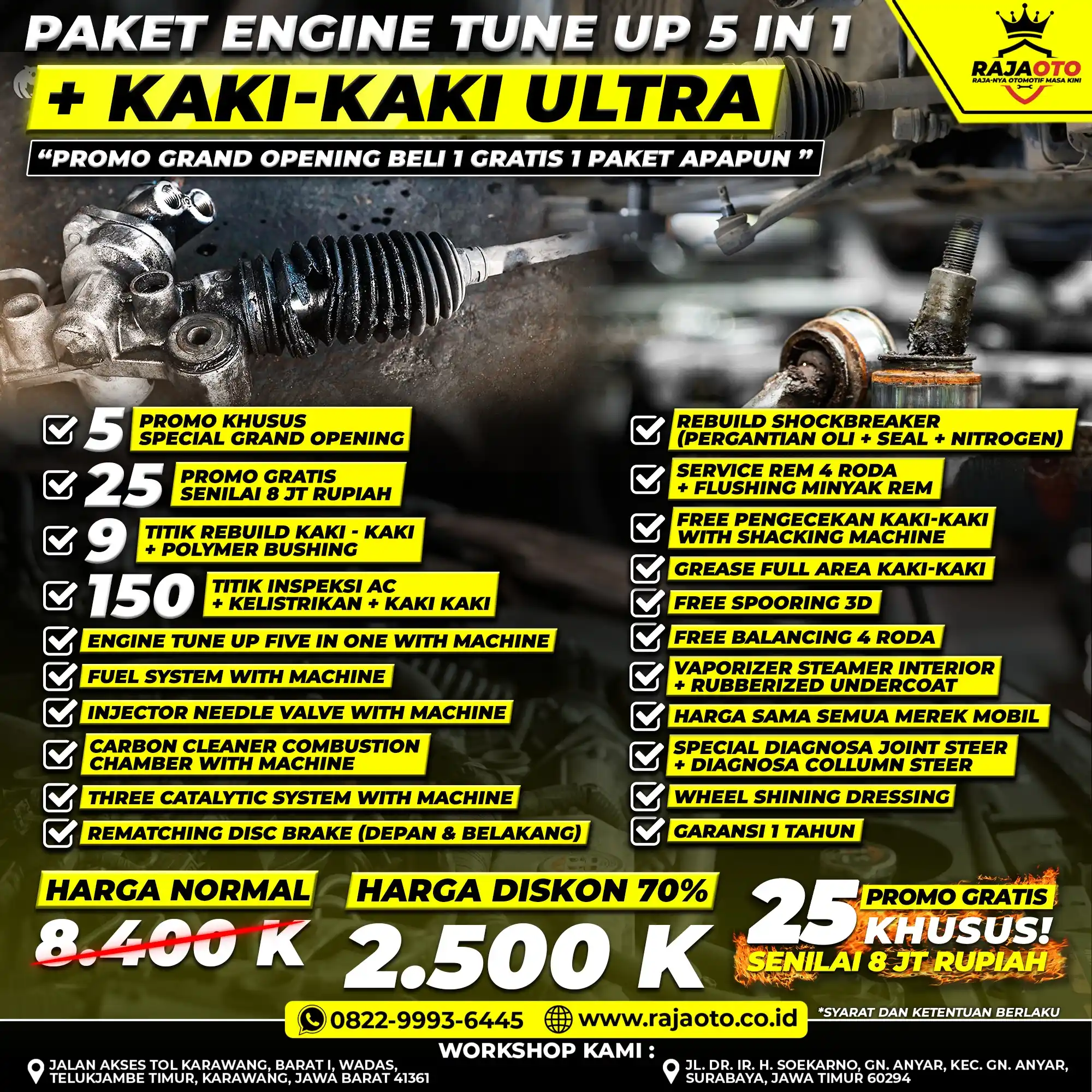 ENGINE TUNE UP 5 IN 1 + KAKI-KAKI ULTRA