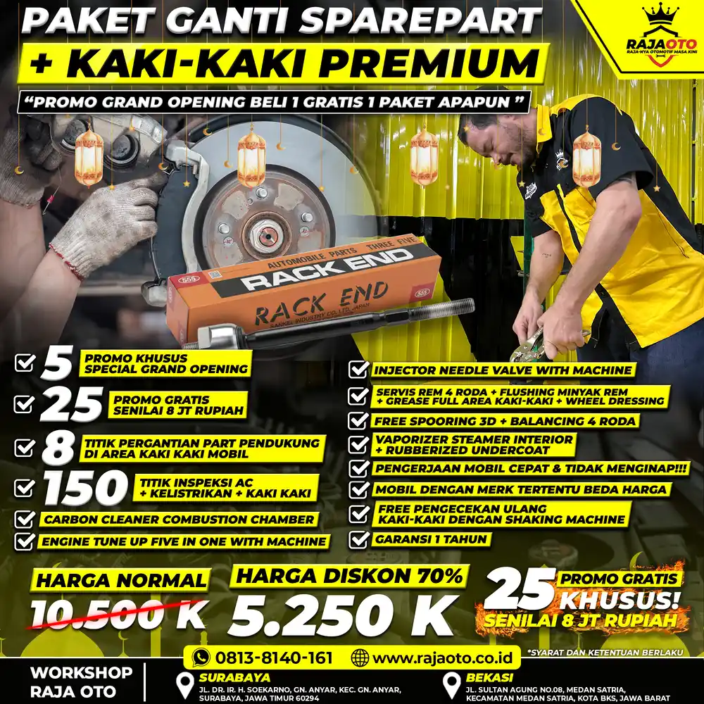 PAKET GANTI SPAREPART + KAKI-KAKI PREMIUM