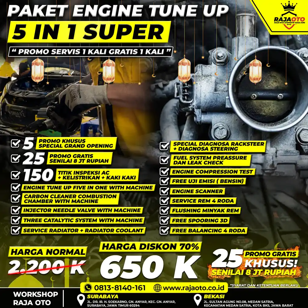 PAKET ENGINE TUNE UP 5 IN 1 SUPER