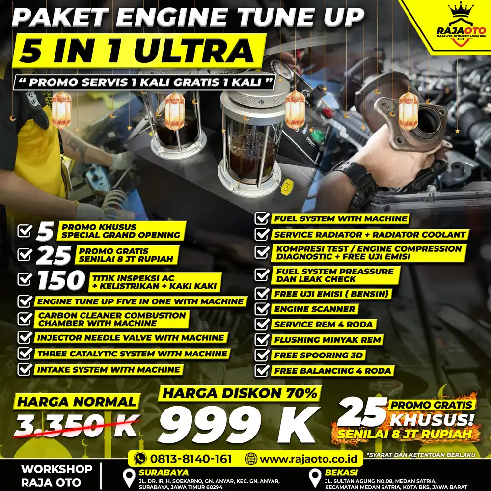 PAKET ENGINE TUNE UP 5 IN 1 ULTRA